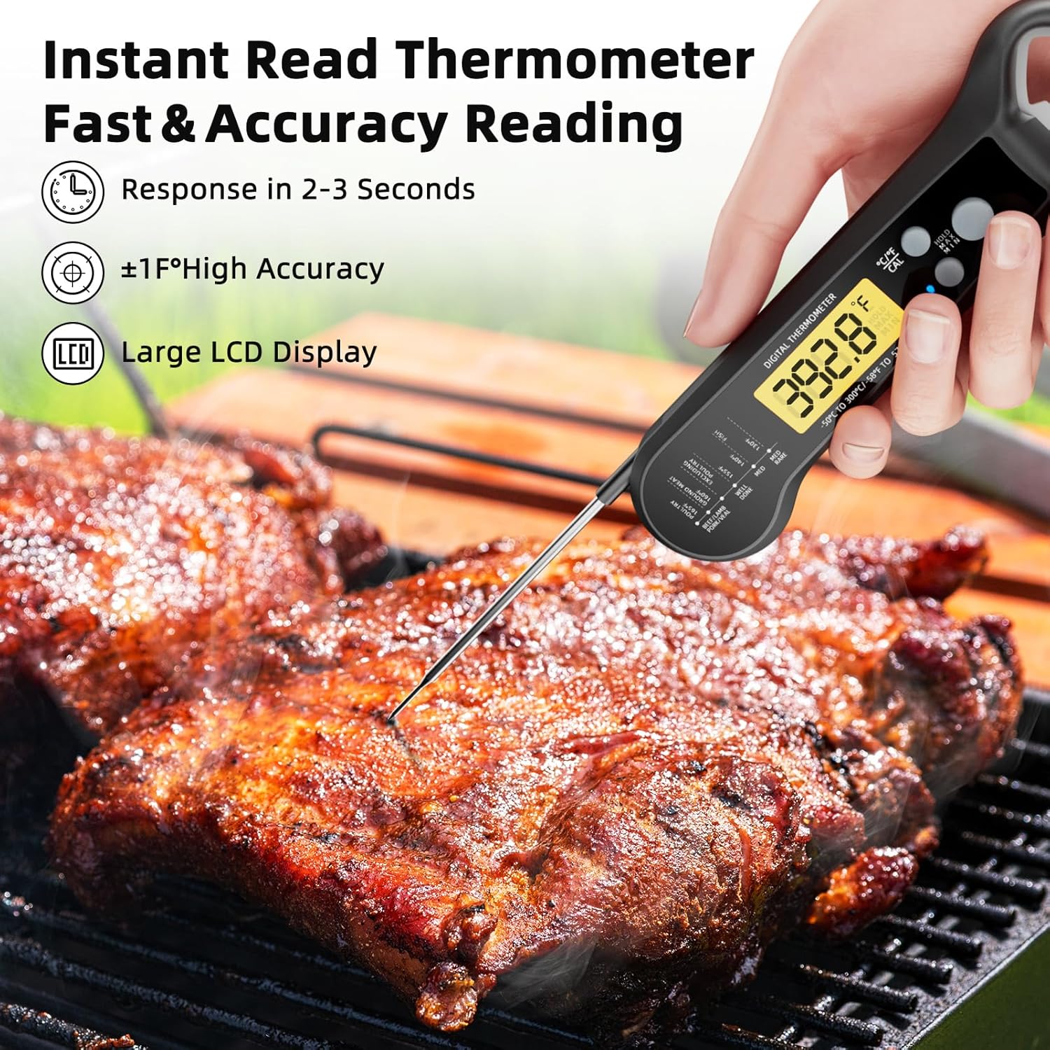 Meat Thermometer - Kitchen Accessories Food Thermometer Digital Cooking