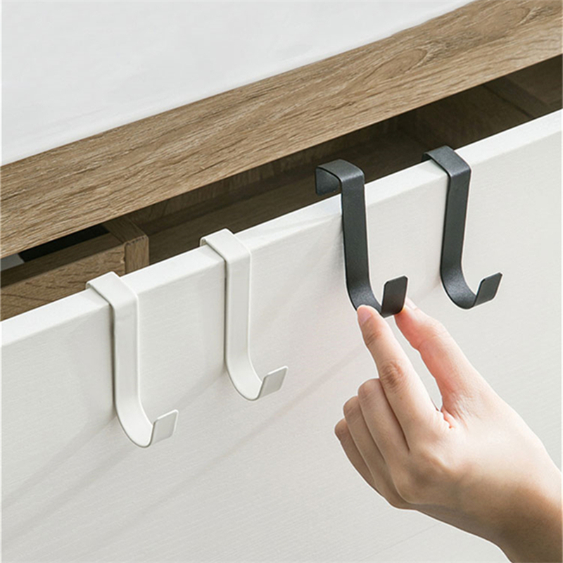 Kitchen Gadgets Rack Storage - S-Shaped Metal Hook Cabinet Door Hanging