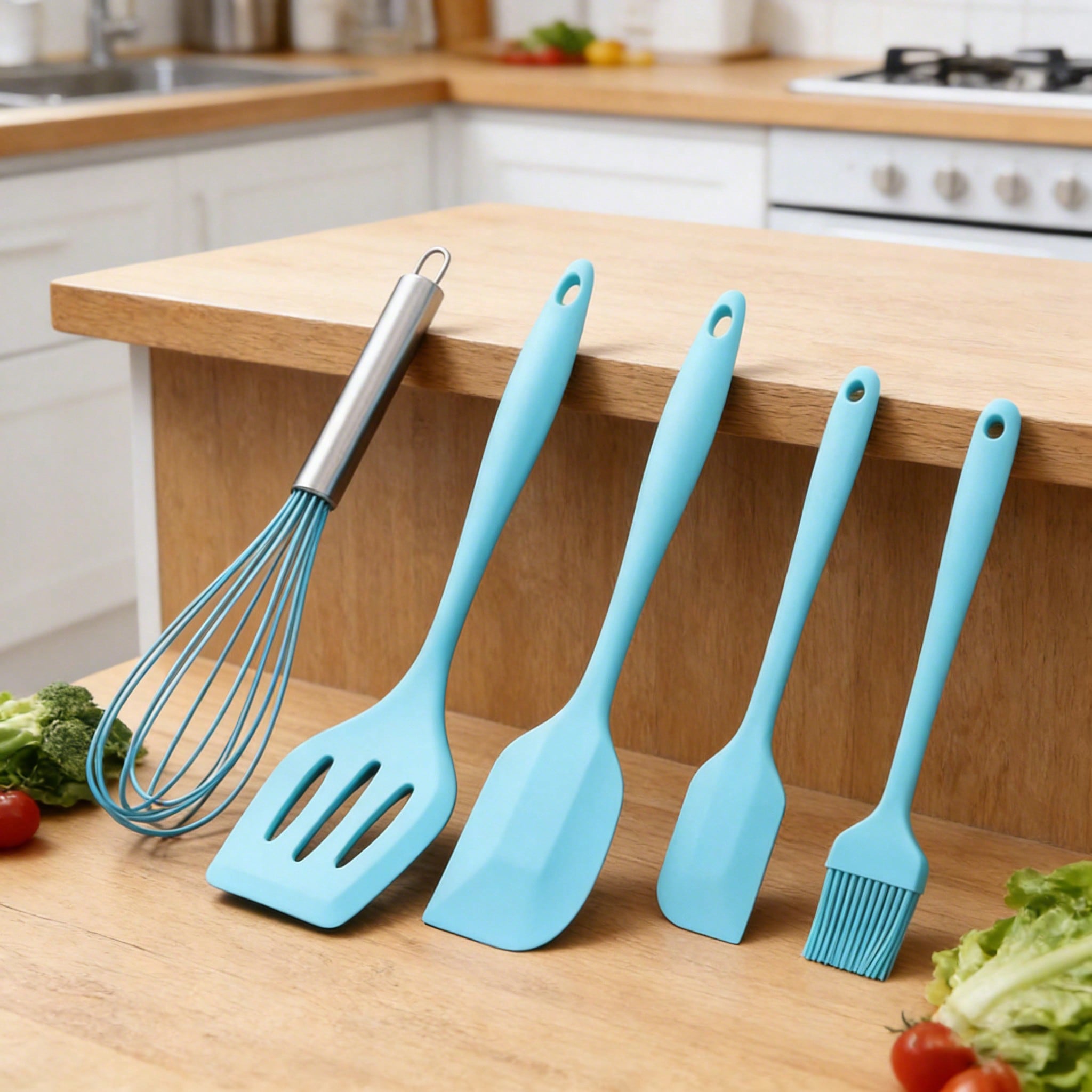 Kitchen Gadgets And Tools - Silicone Cooking Utensils Set, 5 Pcs