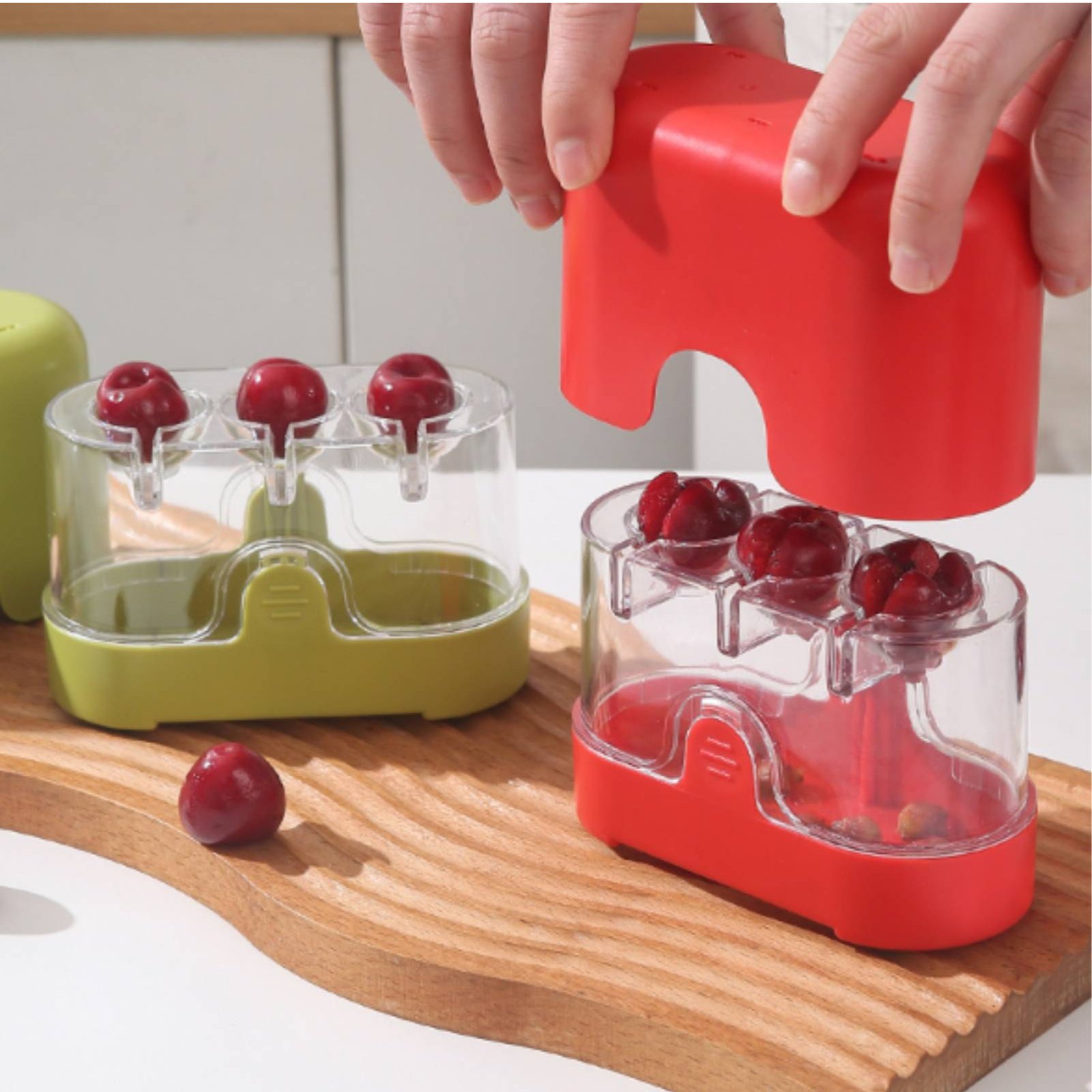 2-in-1 Cherry Pitter and Cutte - Kitchen Gadgets And Tools のレビューと価格