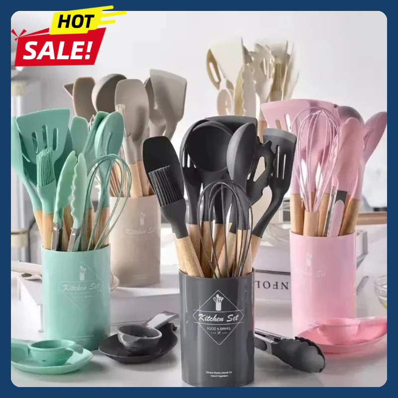 12Pcs Silicone Utensils Set No - Kitchen Gadgets Under 100 のレビューと価格