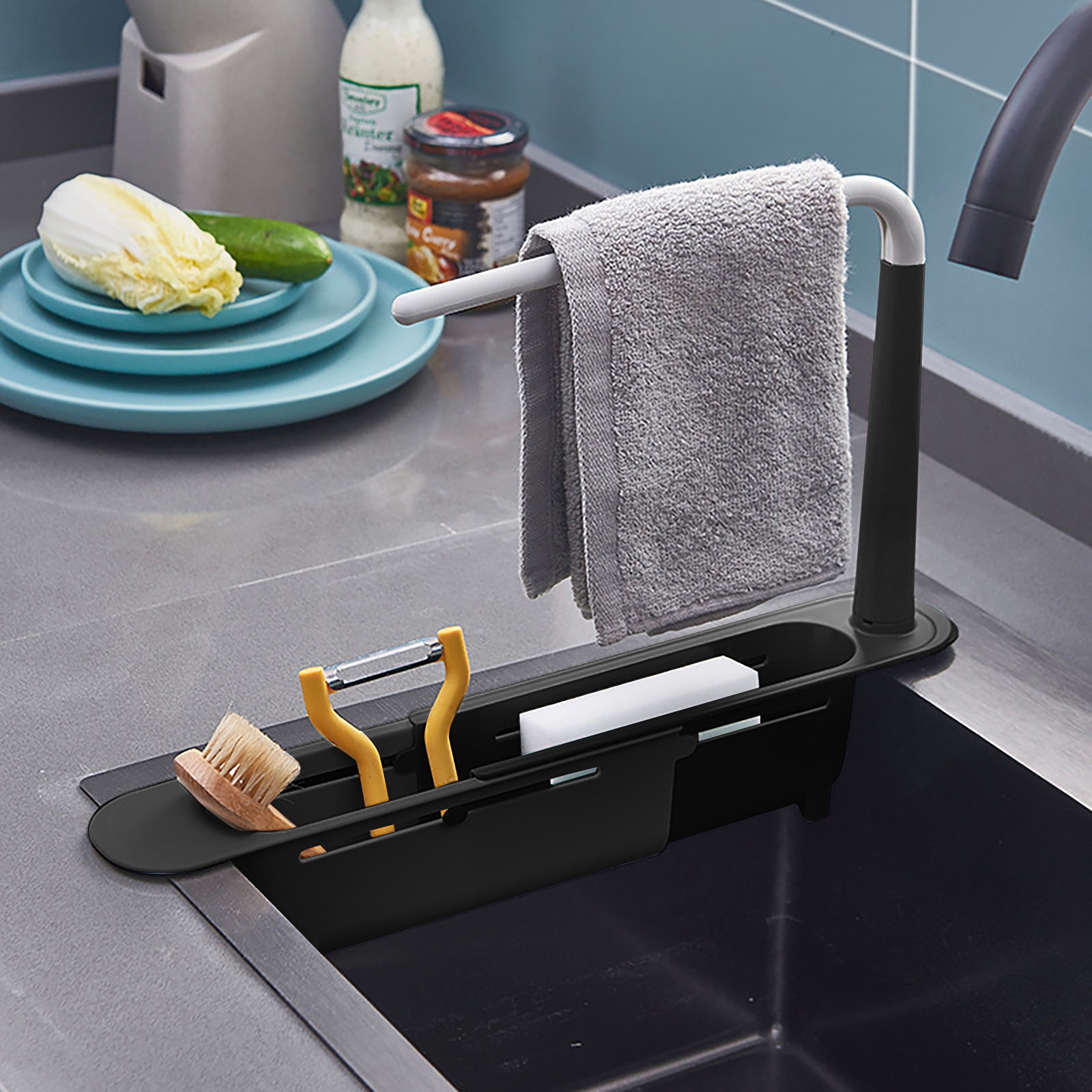 elescopic Sink Shelf Drainer R - Kitchen Gadgets Must Have のレビューと価格