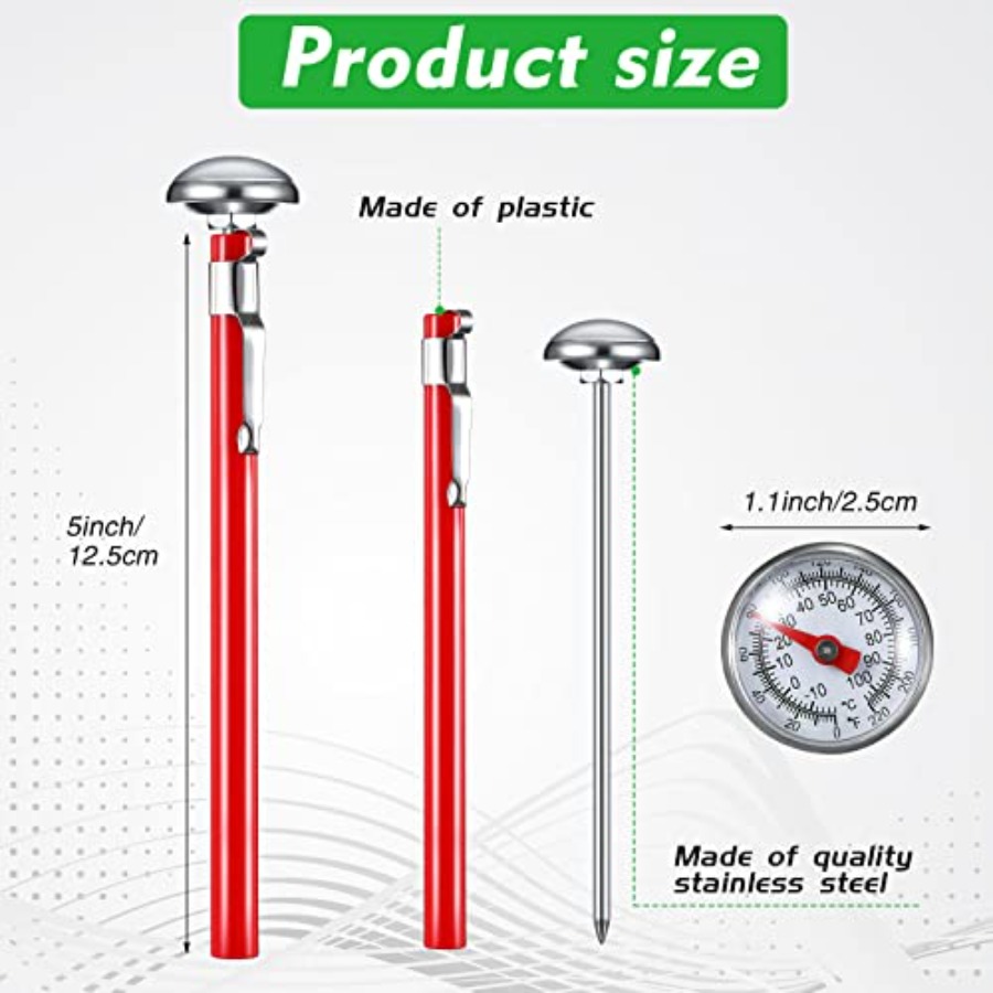 24 Pcs Stainless Steel Kitchen - Meat Thermometer のレビューと価格
