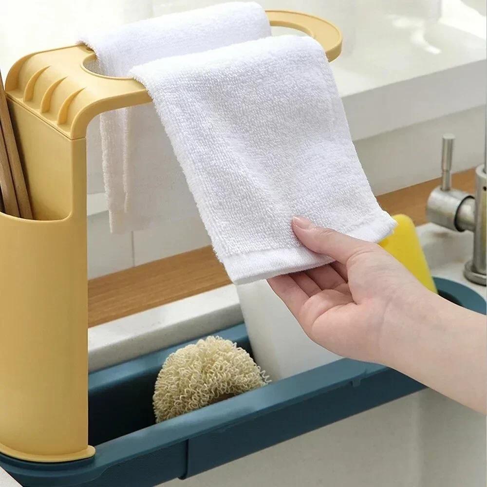 Telescopic Sink Storage Rack M - Kitchen Gadgets Rack Storage のレビューと価格