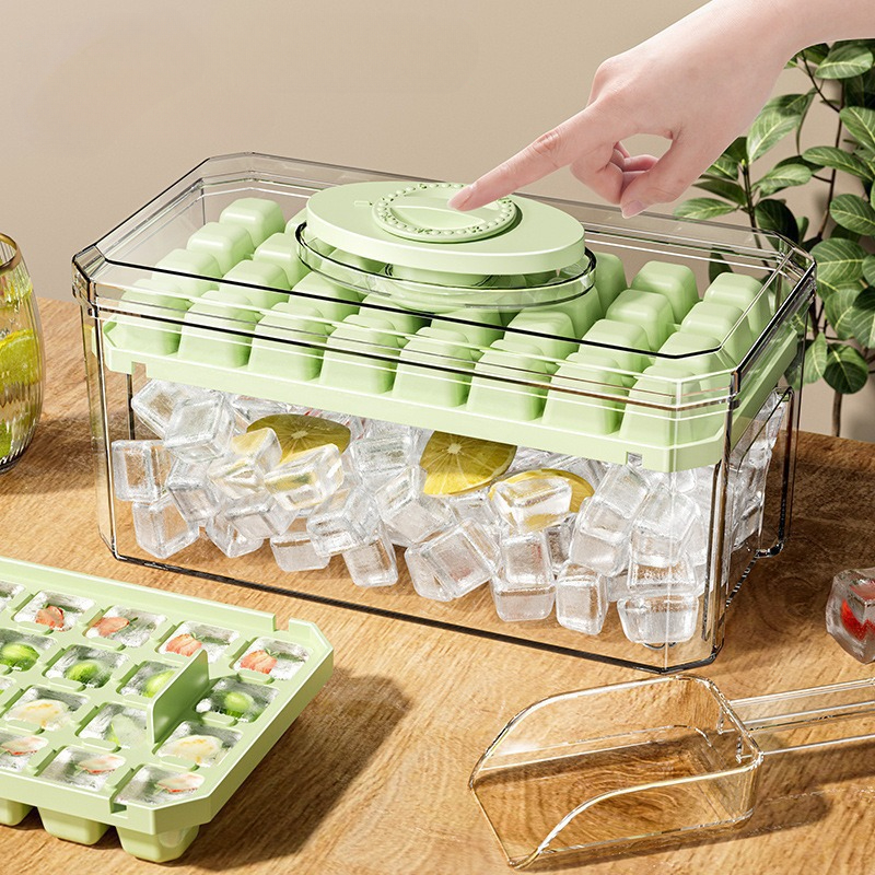 Press Type Ice Cube Mold Ice C - Kitchen Gadget Amazon のレビューと価格