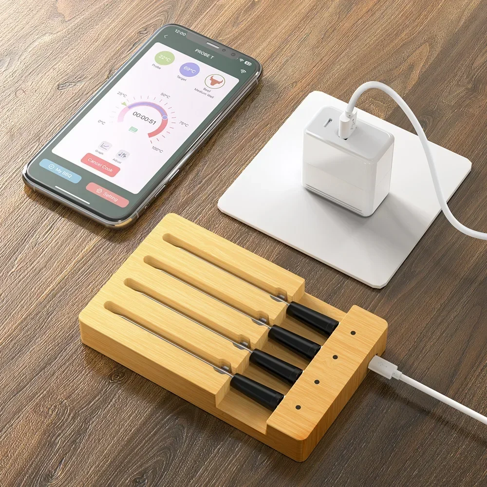 4Probe WiFi Wireless Bluetooth - Meat Thermometer のレビューと価格