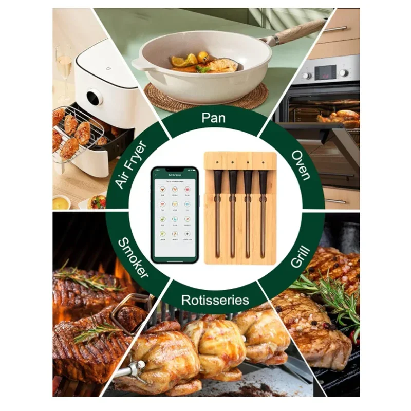 4Probe WiFi Wireless Bluetooth - Meat Thermometer のレビューと価格