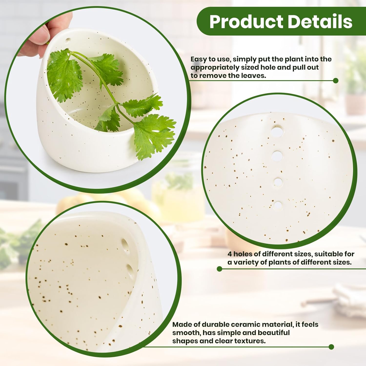 Handmade Pottery Herb Stripper - Kitchen Gadgets Save Time のレビューと価格