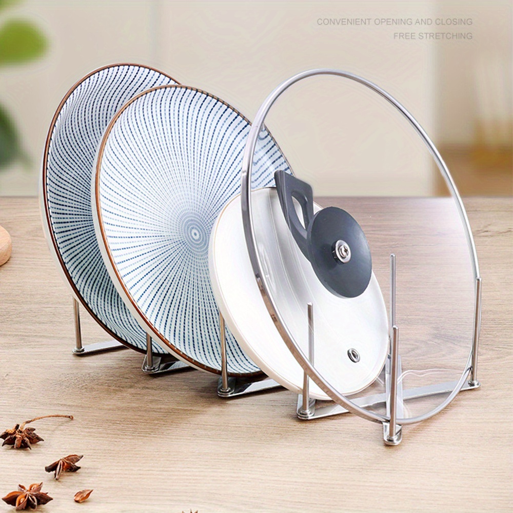 Pot Lid Rack Pan Lid Organizer - Kitchen Gadgets Rack Storage のレビューと価格