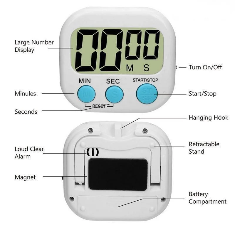 Mini Digital Kitchen Timer Big - Kitchen Gadgets Smart のレビューと価格
