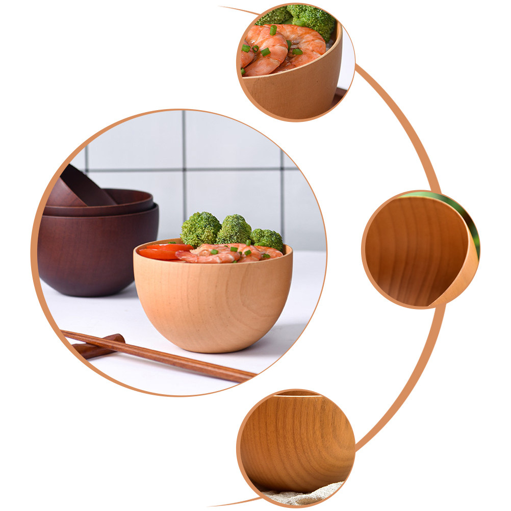 Handcrafted Solid Wood Rice Bo - Kitchen Gadgets Healthy Eating のレビューと価格