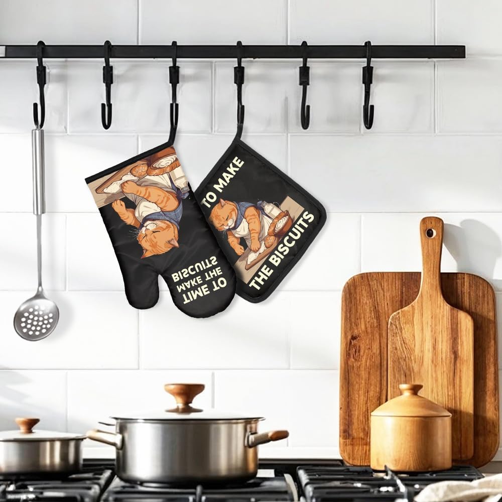 The Biscuits Funny Cat Oven Mi - Funny Kitchen Gadgets Gifts のレビューと価格