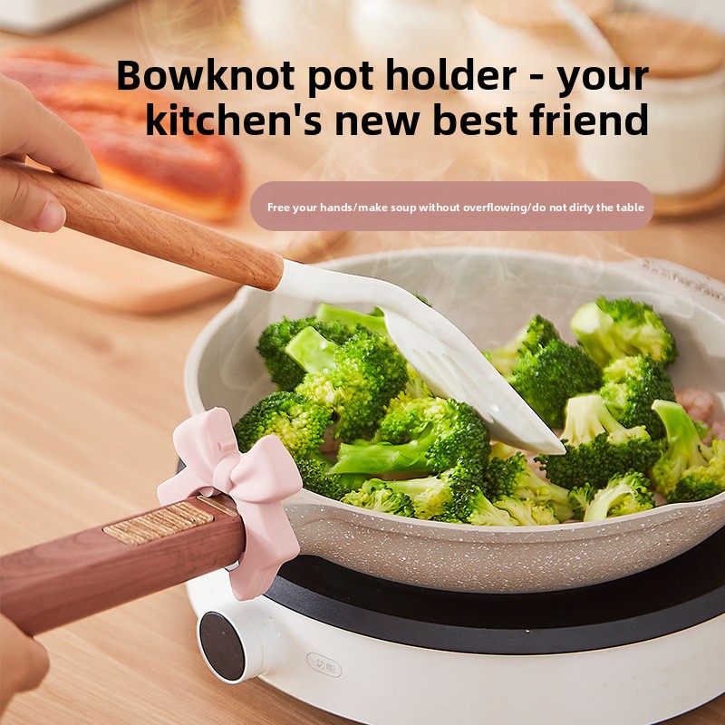 Bowknot Silicone Kitchen Utens - Kitchen Gadgets Rack Storage のレビューと価格