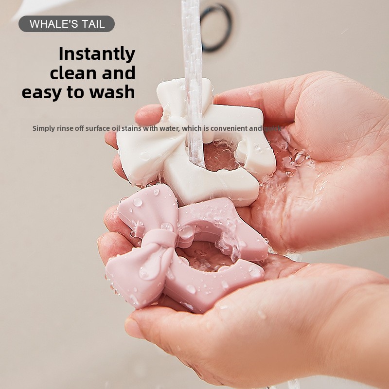 Bowknot Silicone Kitchen Utens - Kitchen Gadgets Rack Storage のレビューと価格