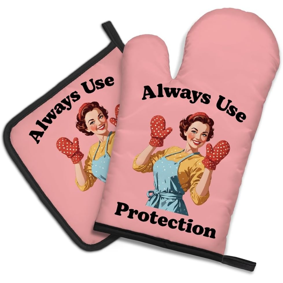 Always Use Protection Funny Ov - Funny Kitchen Gadgets Gifts のレビューと価格