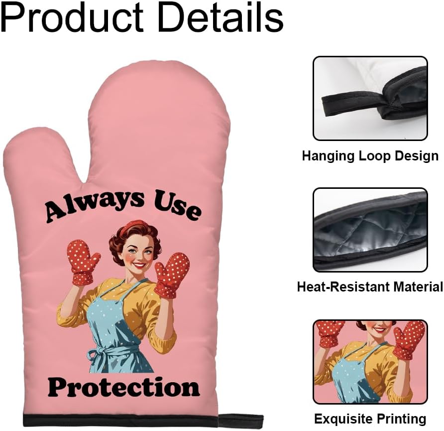 Always Use Protection Funny Ov - Funny Kitchen Gadgets Gifts のレビューと価格