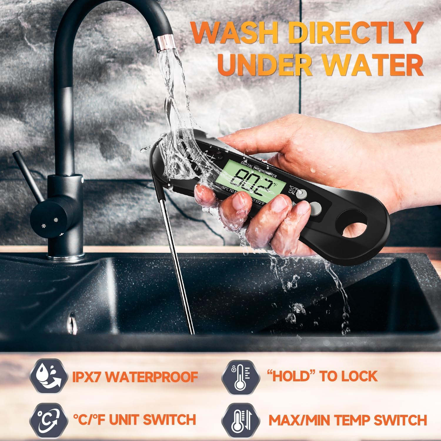 Digital Instant Read Meat Ther - Meat Thermometer のレビューと価格