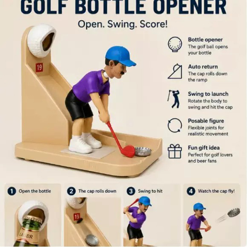 3D Printed Funny Golfer Beer B - Funny Kitchen Gadgets Gifts のレビューと価格