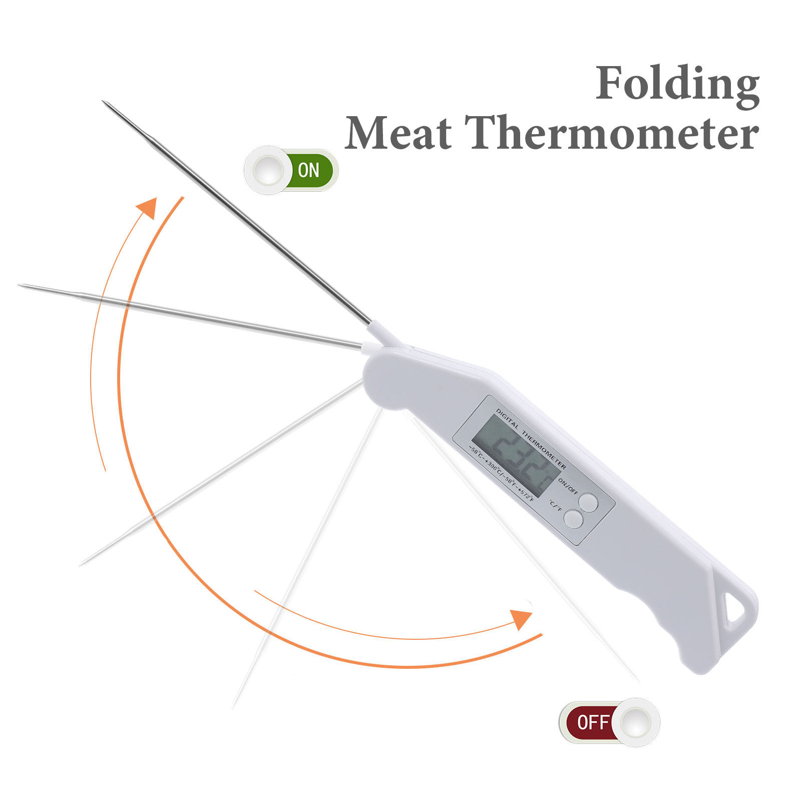 Folding Electronic Thermometer - Meat Thermometer のレビューと価格