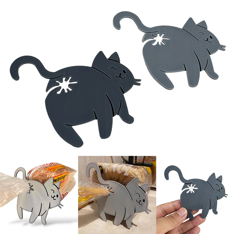 2pcs Funny Cat Butt Bag Clip,  - Funny Kitchen Gadgets Gifts のレビューと価格