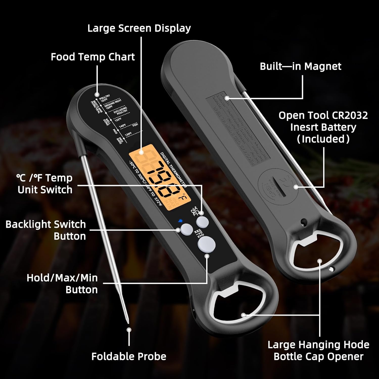 Kitchen Accessories Food Therm - Meat Thermometer のレビューと価格