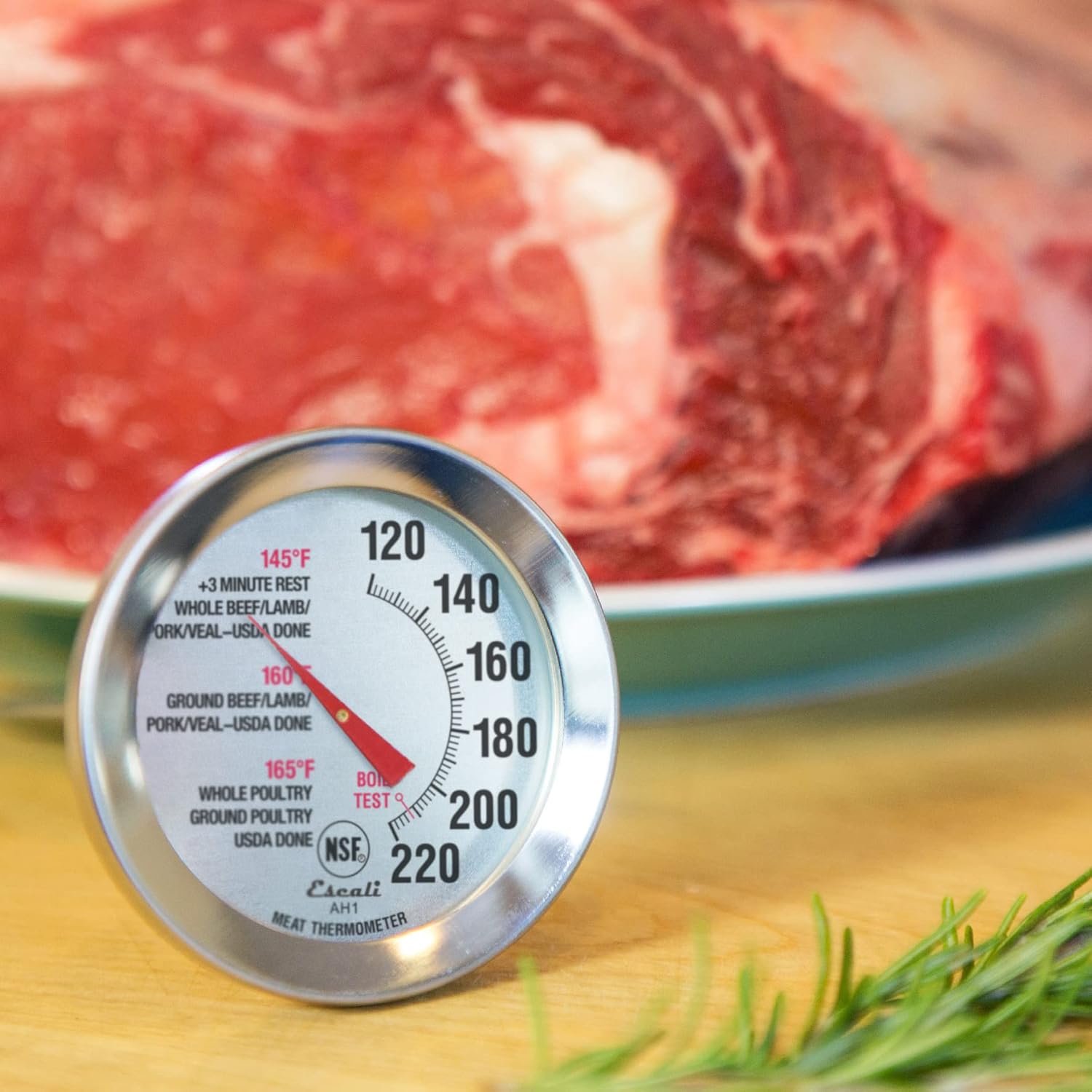 Large Stainless Steel Oven Saf - Meat Thermometer のレビューと価格