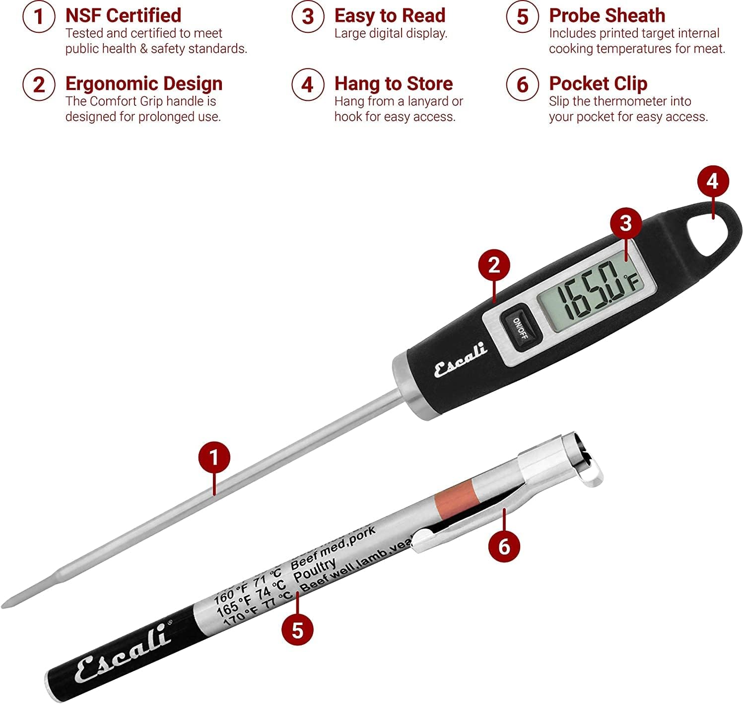 Digital Meat Thermometer with  - Meat Thermometer のレビューと価格