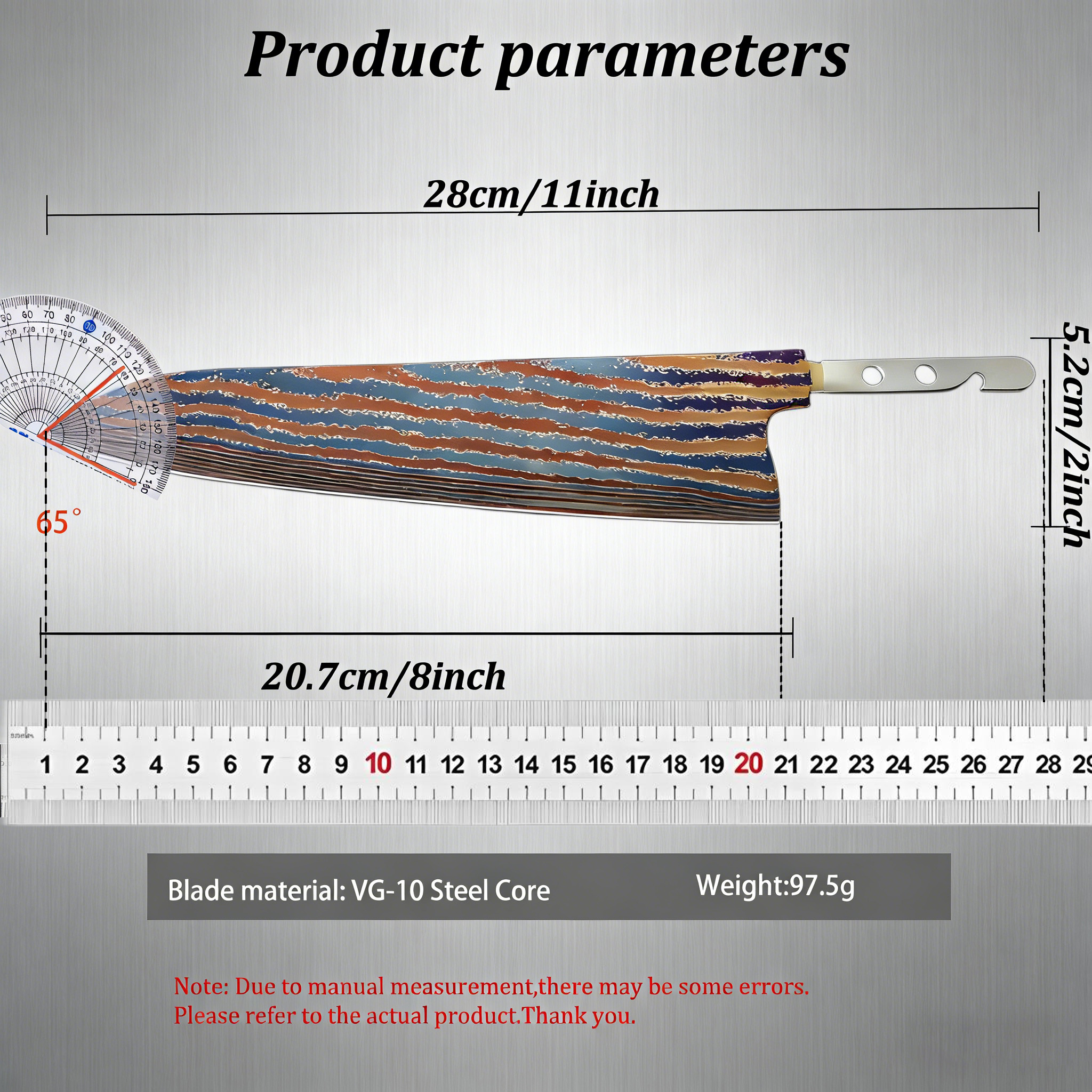 1PC,Chef Knife Blank Blade DIY - Kitchen Gadgets For Chefs のレビューと価格
