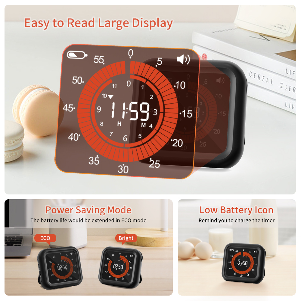 Fashion Visual Timer Rechargea - Kitchen Gadgets Smart のレビューと価格
