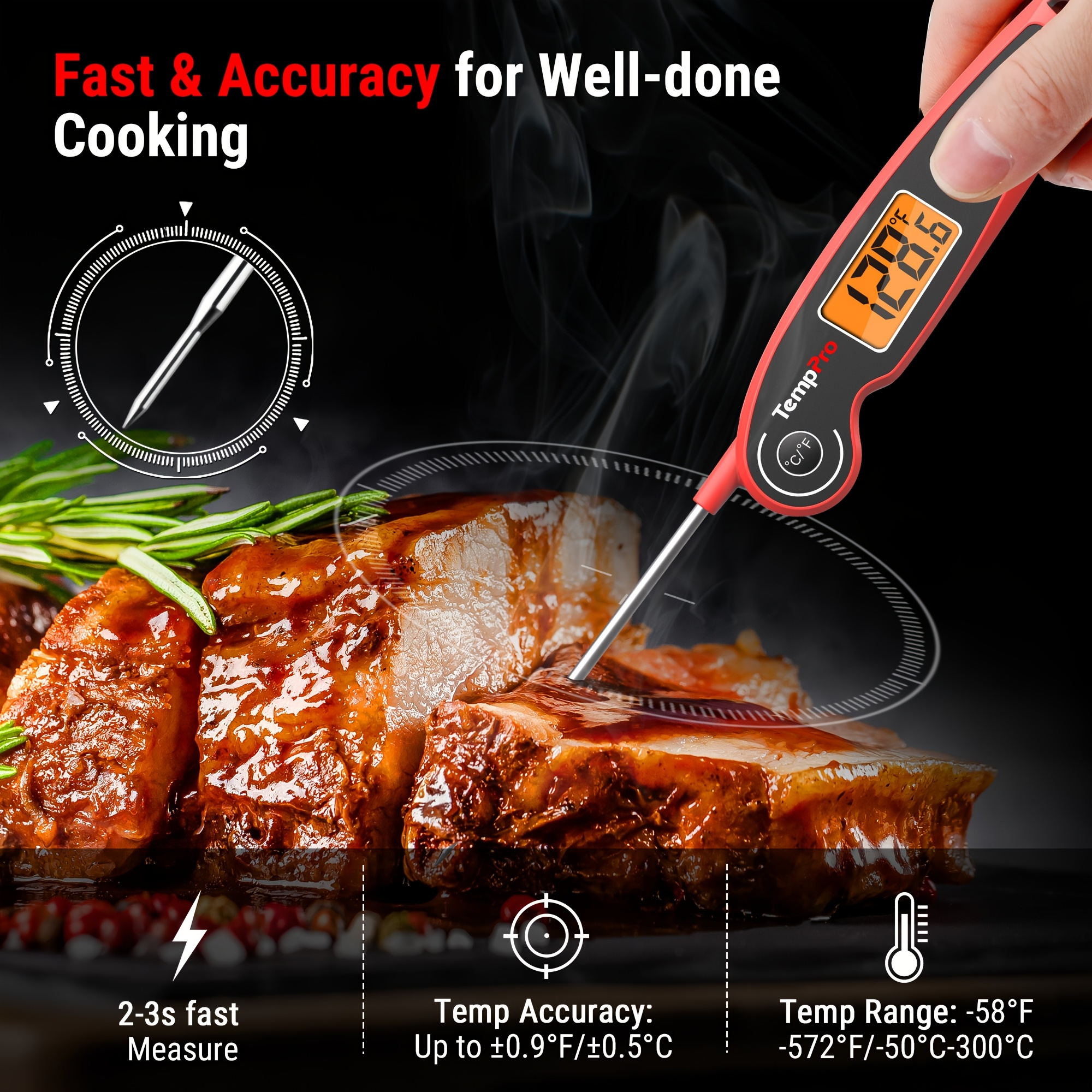 TempPro F05 Digital Meat Therm - Meat Thermometer のレビューと価格
