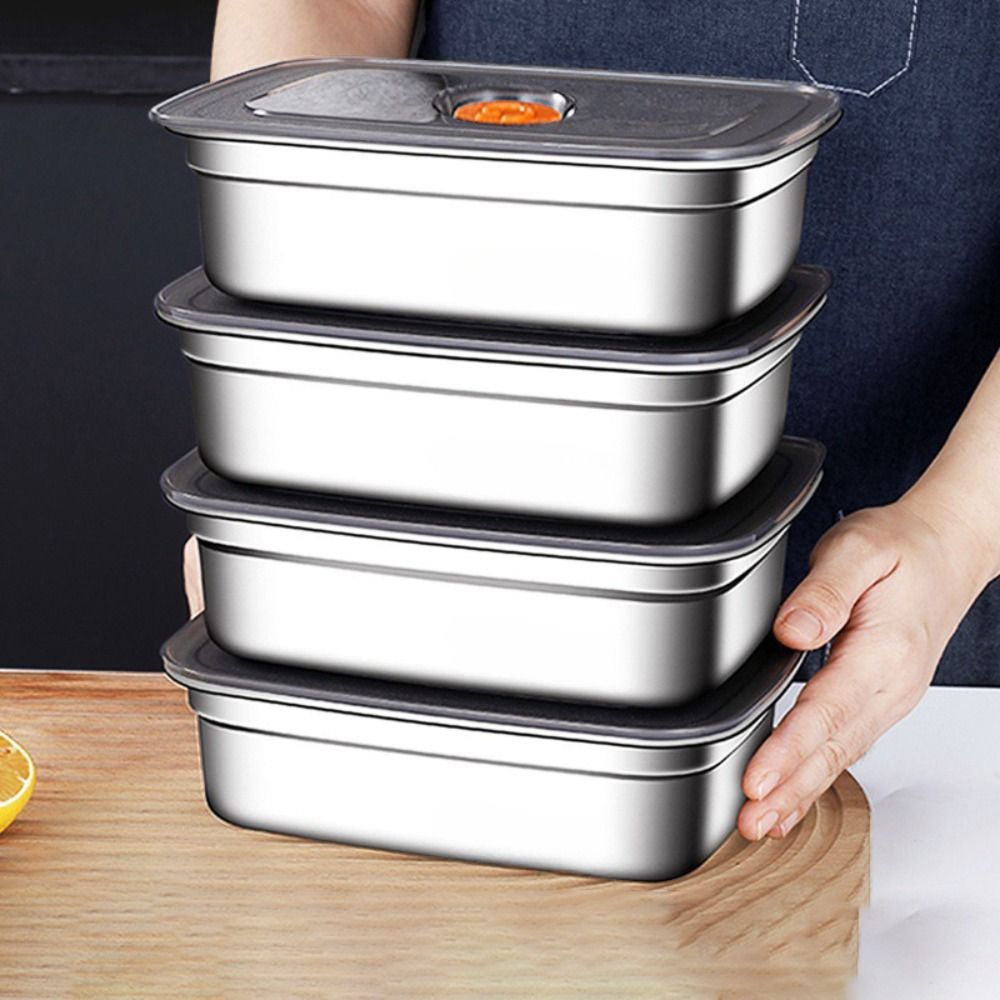 Stainless Steel Lunch Box Bent - Kitchen Gadgets Must Have のレビューと価格