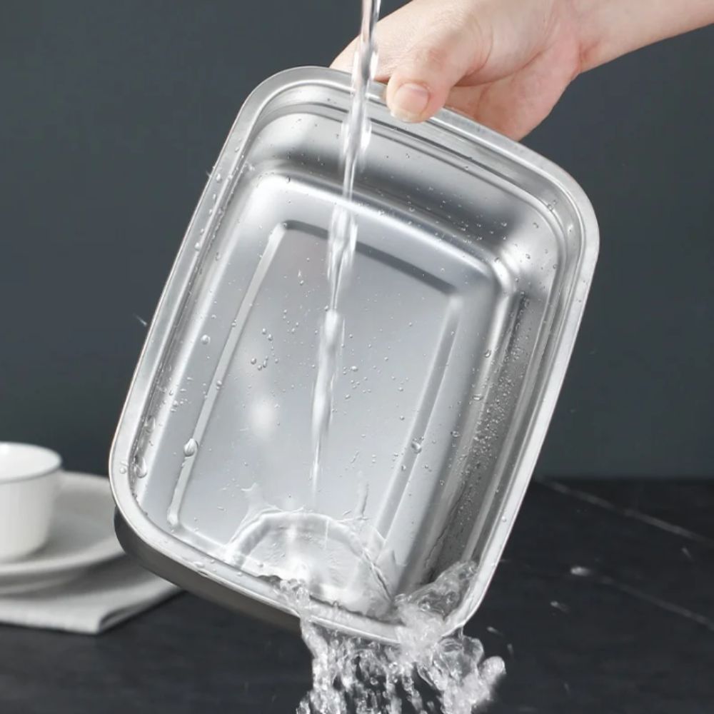 Stainless Steel Lunch Box Bent - Kitchen Gadgets Must Have のレビューと価格