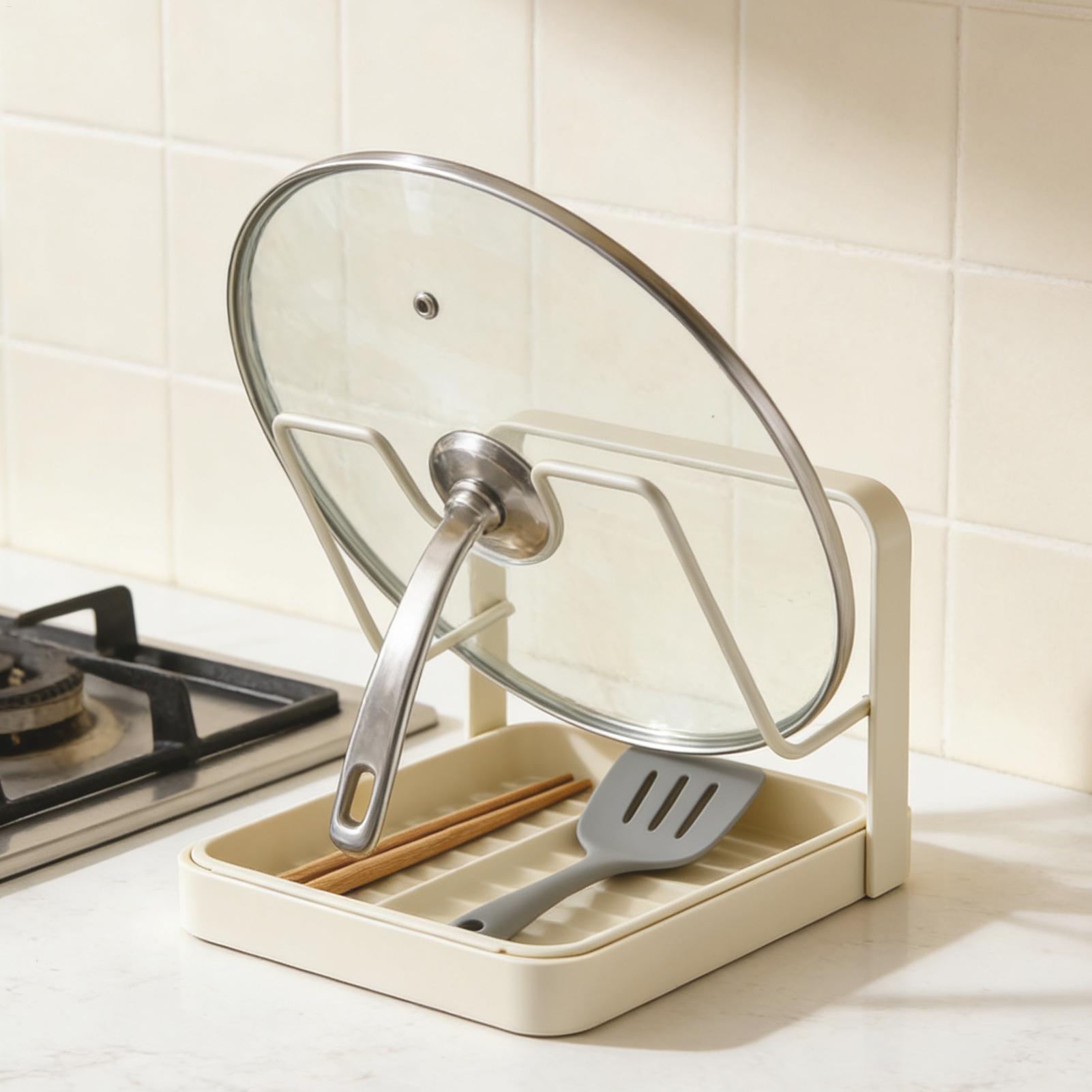 Pot Lid Organizer Anti-Slip Ki - Kitchen Gadgets Under 100 のレビューと価格