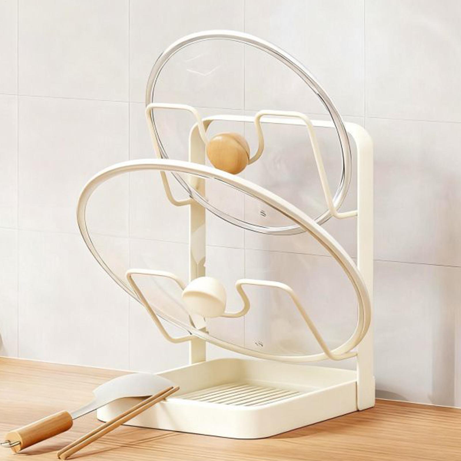 Pot Lid Organizer Anti-Slip Ki - Kitchen Gadgets Under 100 のレビューと価格