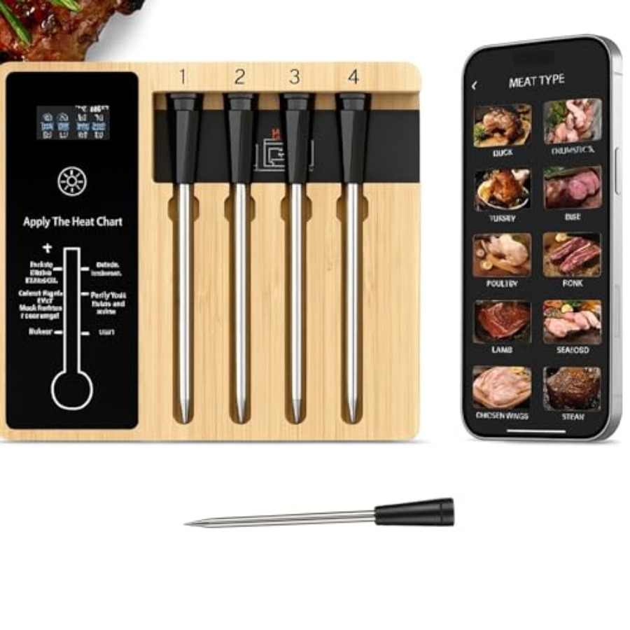 Bluetooth Meat Thermometer wit - Meat Thermometer のレビューと価格
