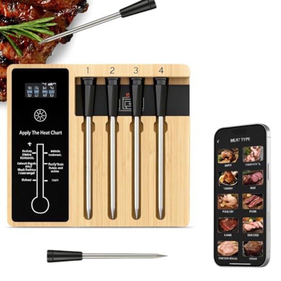 Bluetooth Meat Thermometer wit - Meat Thermometer のレビューと価格