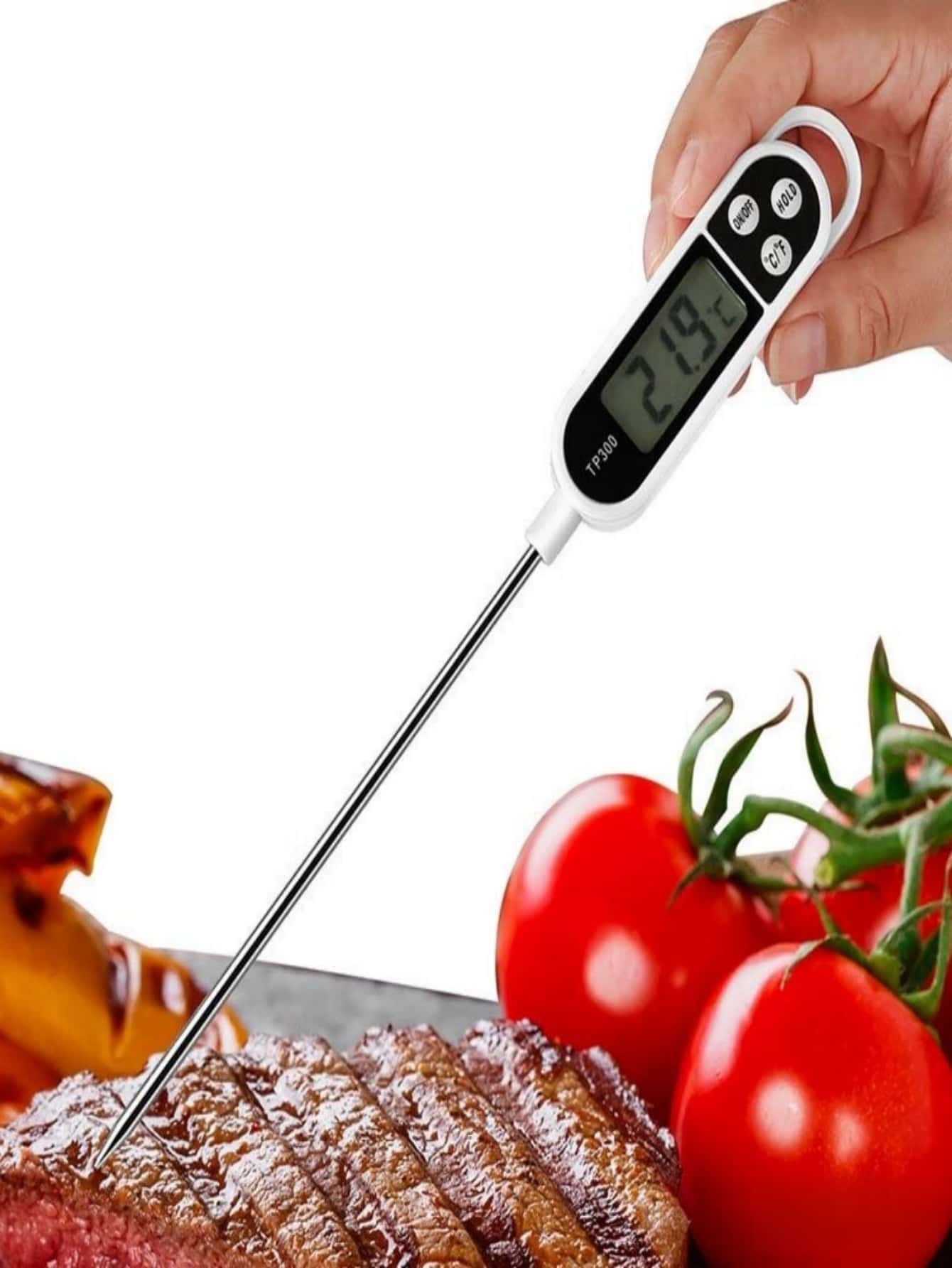 1pc Stainless Steel Digital Fo - Meat Thermometer のレビューと価格