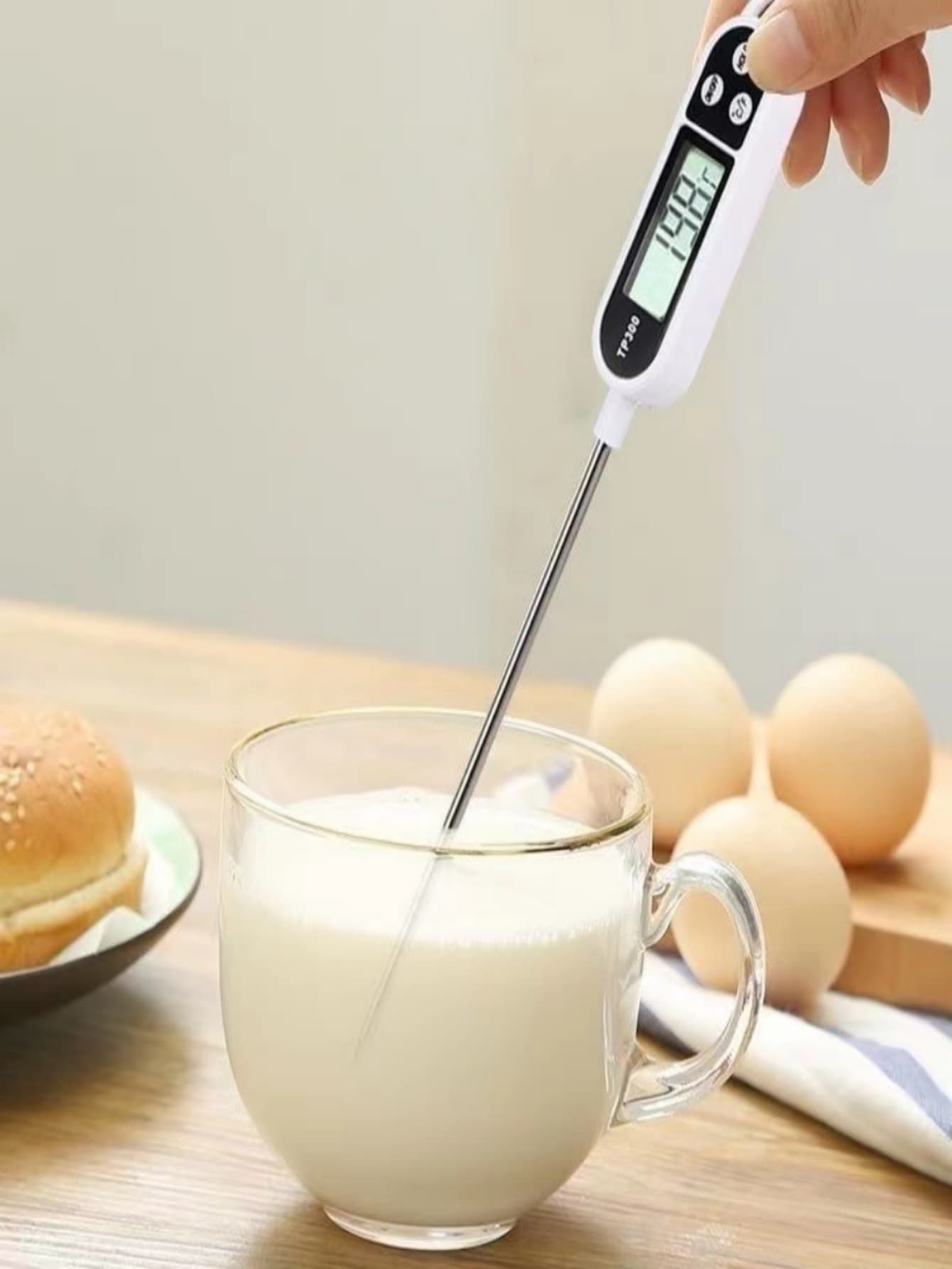 1pc Stainless Steel Digital Fo - Meat Thermometer のレビューと価格