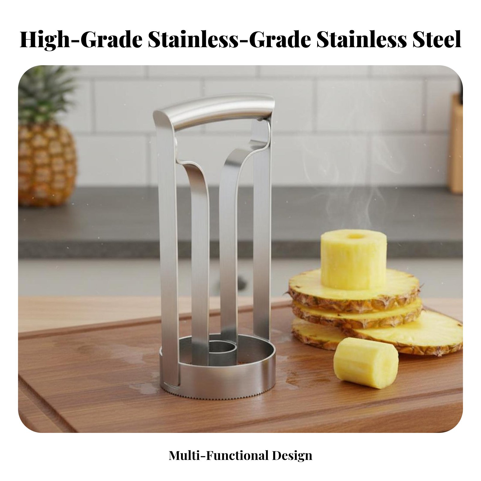 Stainless Steel Pineapple Cutt - Kitchen Gadgets Save Time のレビューと価格