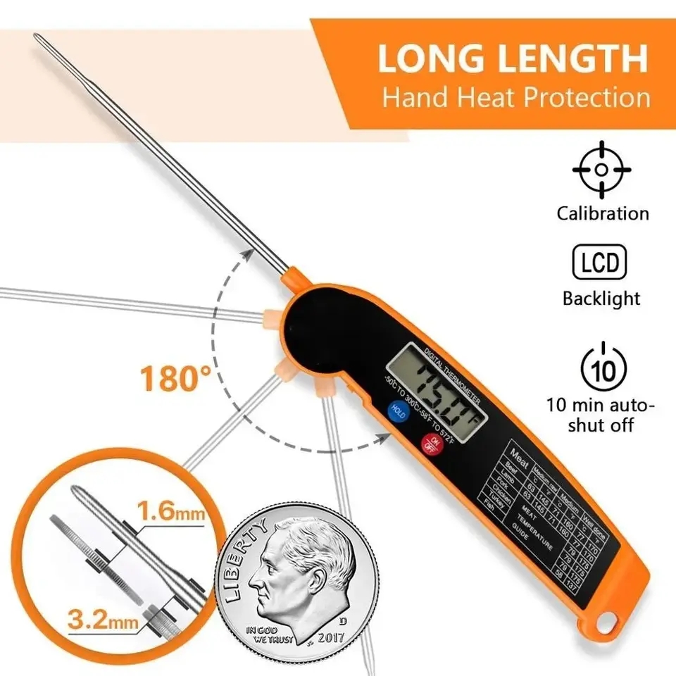 Waterproof Digital Kitchen Foo - Meat Thermometer のレビューと価格