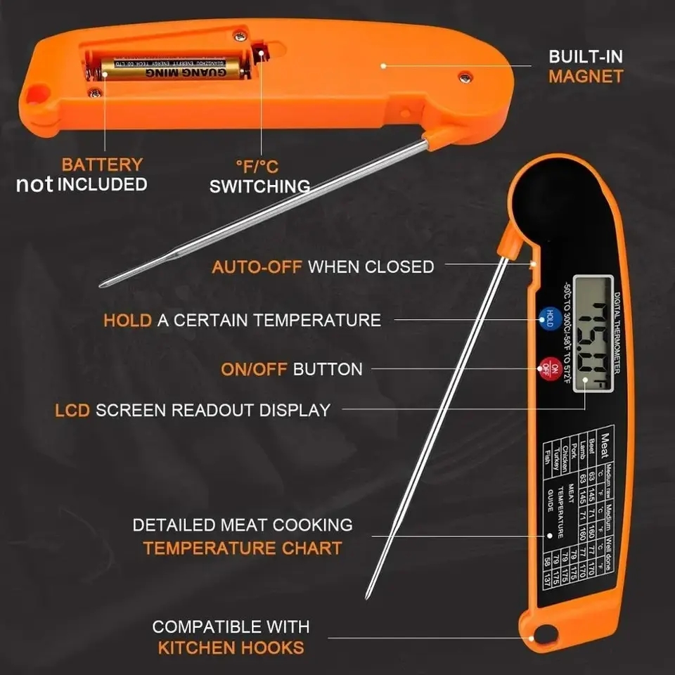 Waterproof Digital Kitchen Foo - Meat Thermometer のレビューと価格